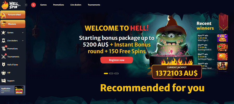Hellspin Casino offers more than 4,500 games